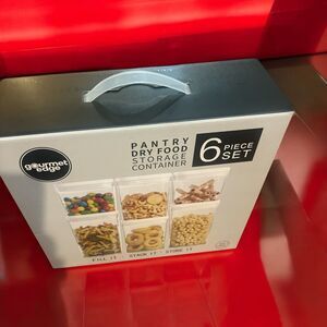 NEW in box 6 piece Dry Food Storage Containers
